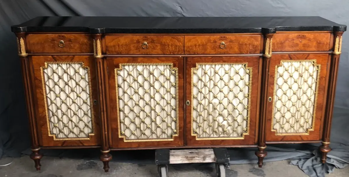 Louis Xvi Style Granite Top Sideboard 1