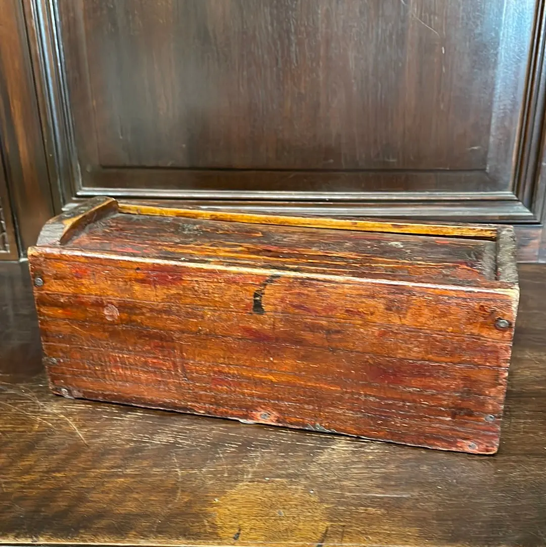 Wood Box With Sliding Lid 1