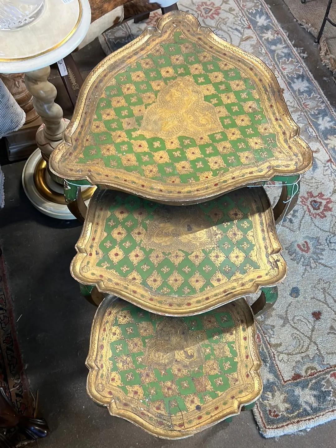 Triangle Nesting Florentine Tables 1