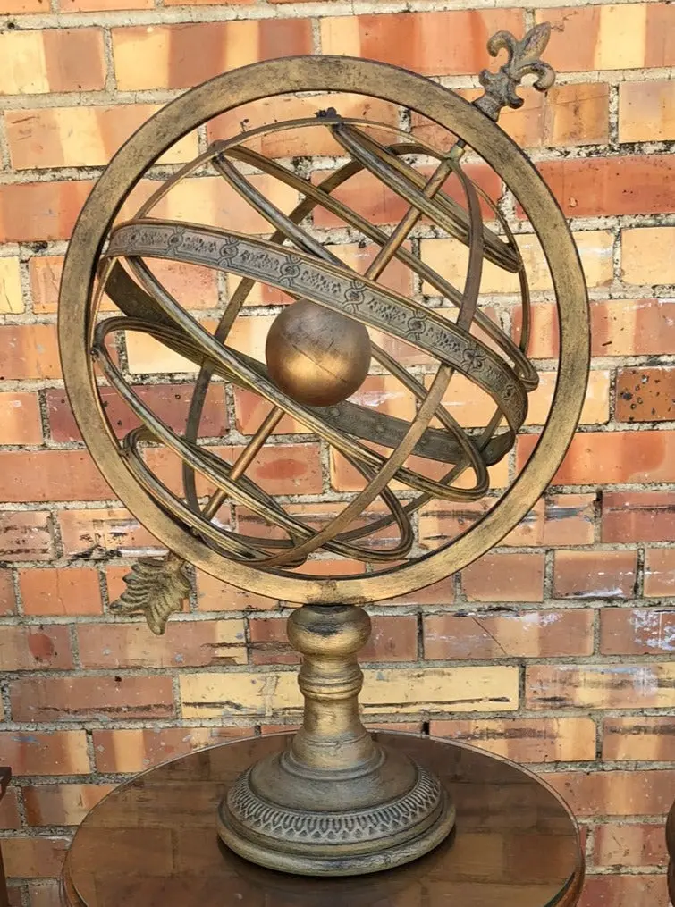 Large Metal Globe Armillary 1