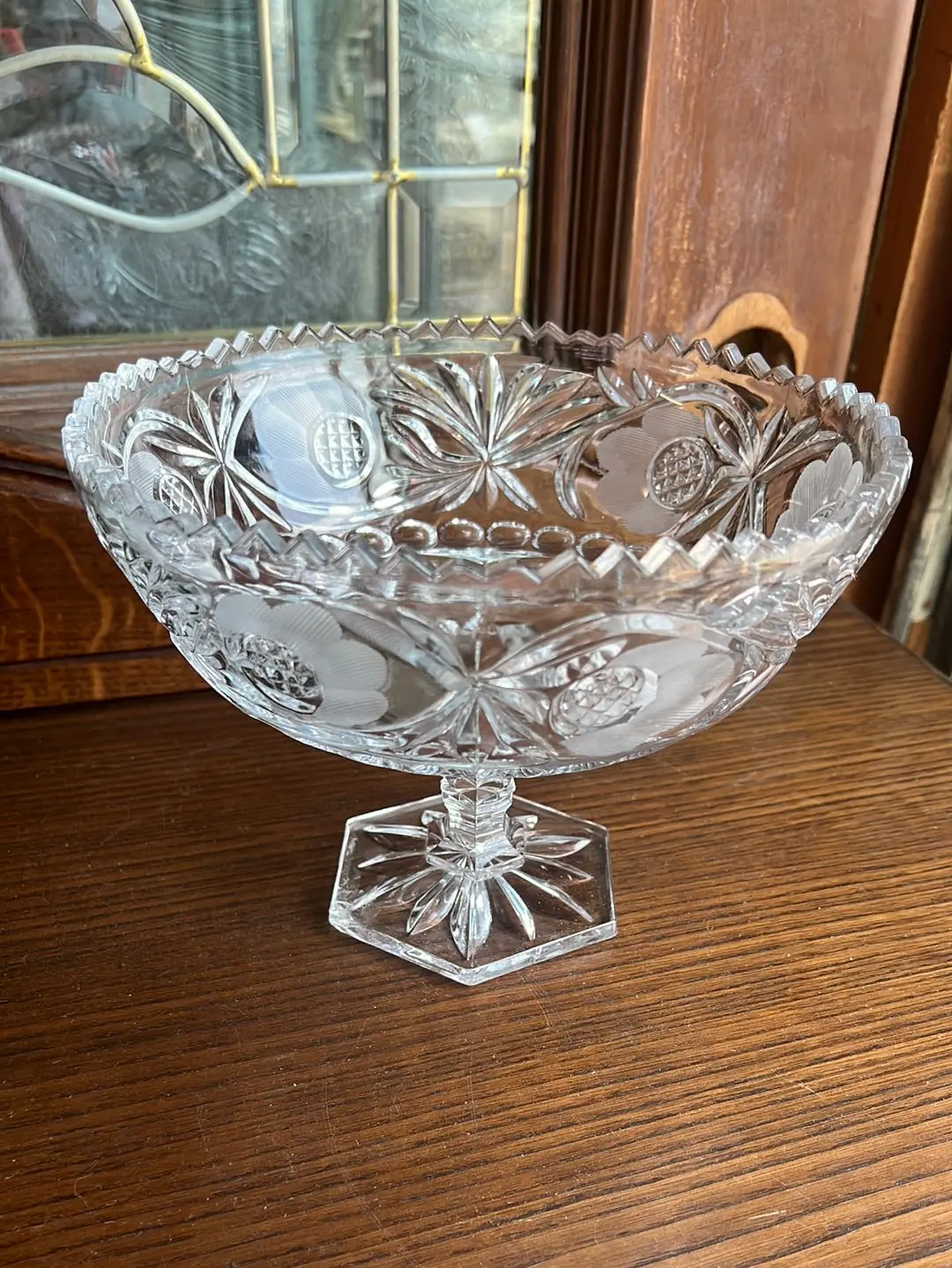 Pressed Glass Open Compote 3 Part Mold 1
