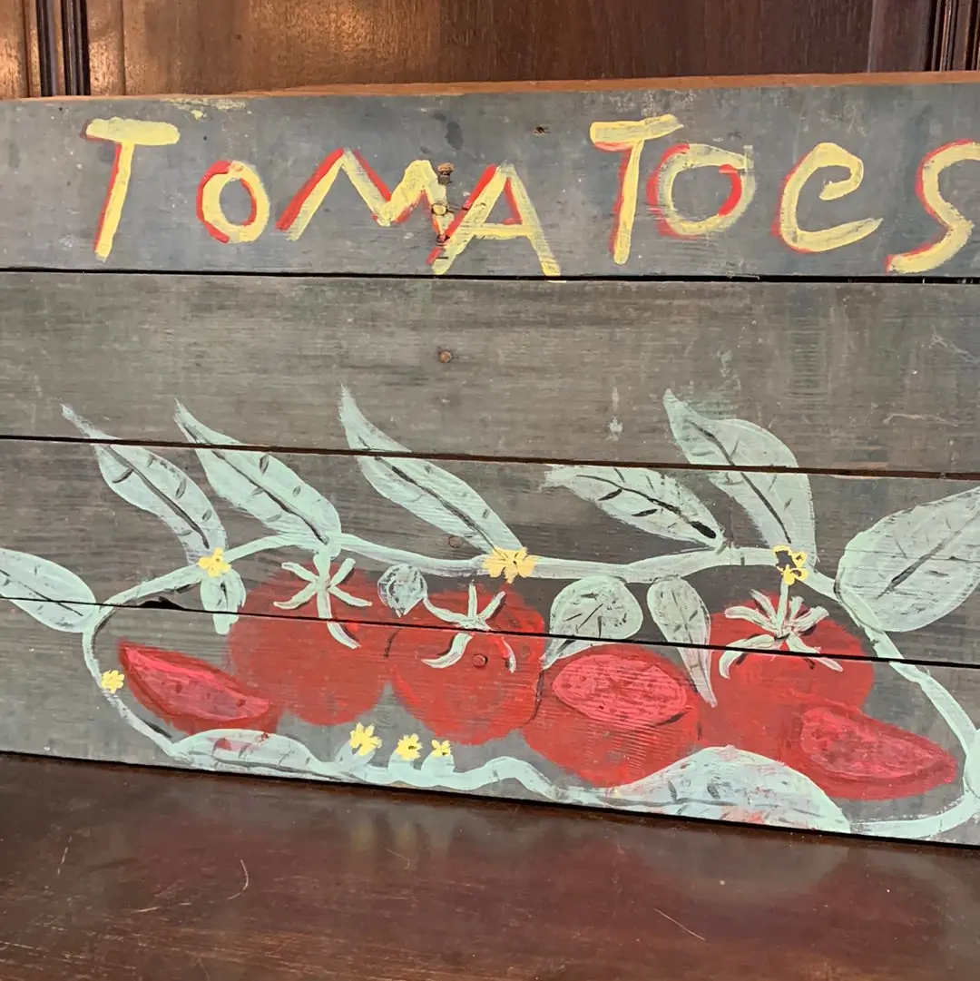 Wooden Tomato Sign 1