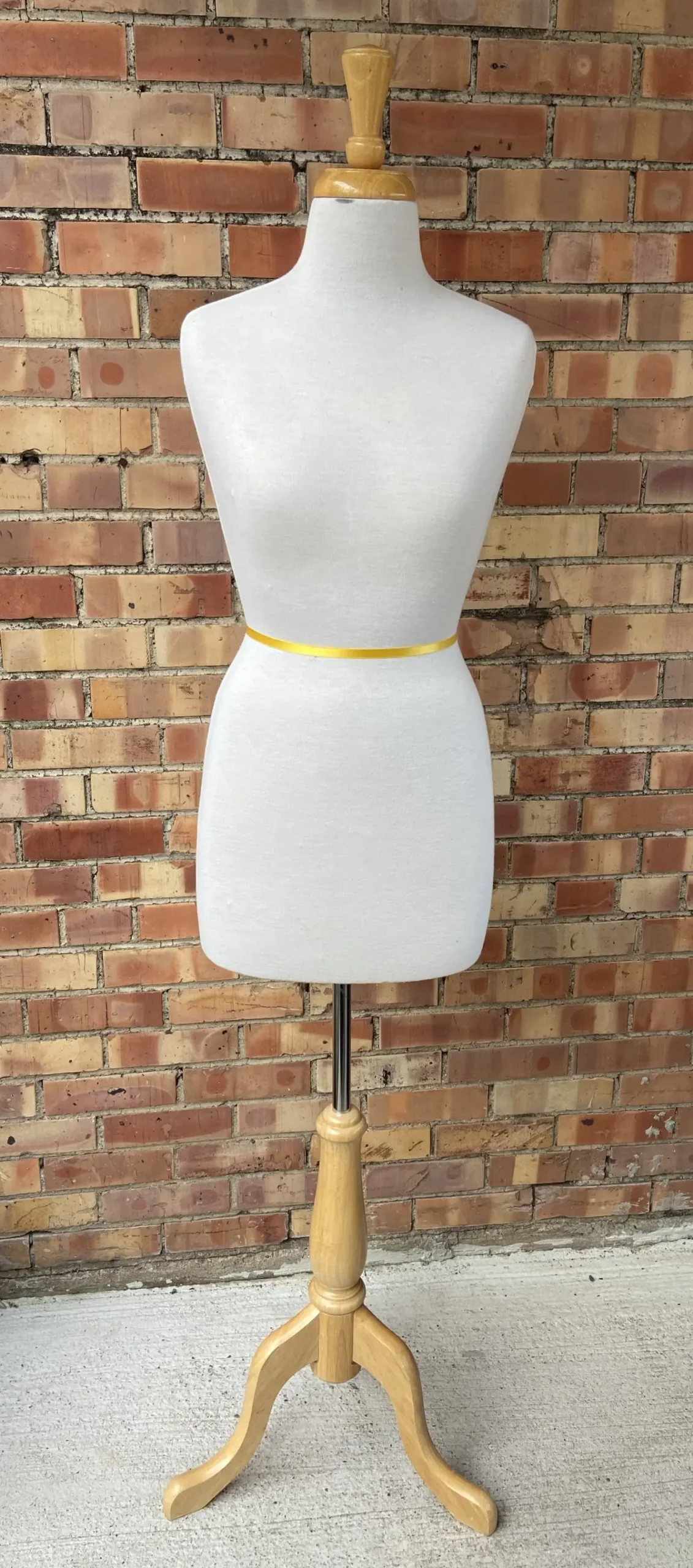 White Dress Form On Stand 1