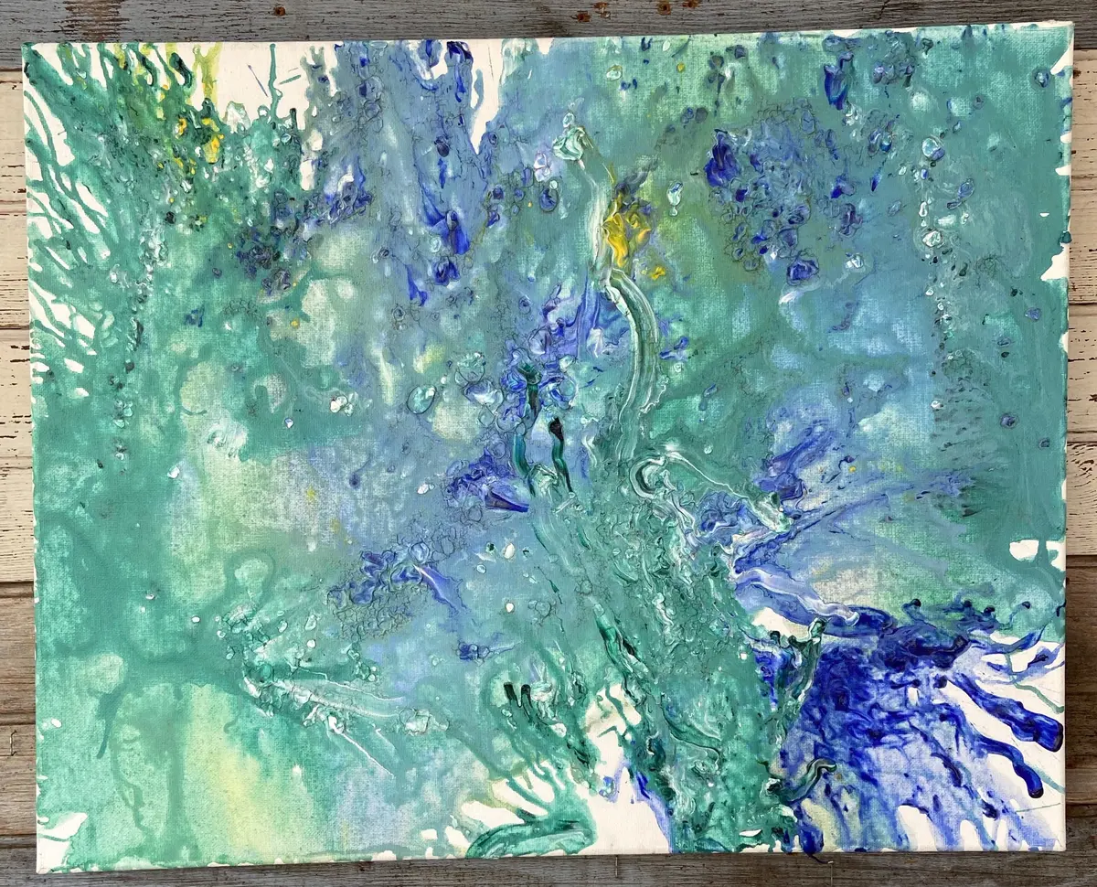 Abstract Modern Splatter Painting 1