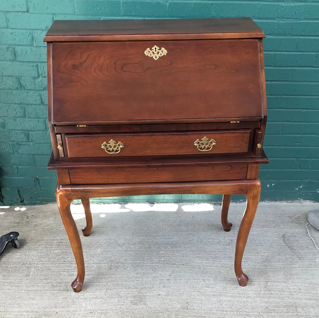 Queen Anne Style Fitted Drop Front Desk - Not Old 1
