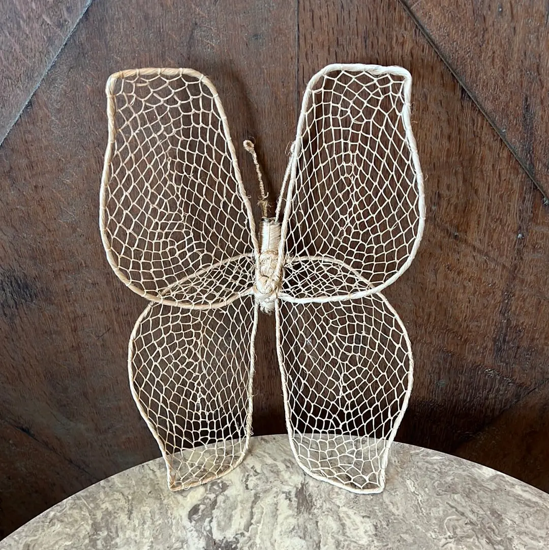 Medium Woven Butterfly Decor - Each 1