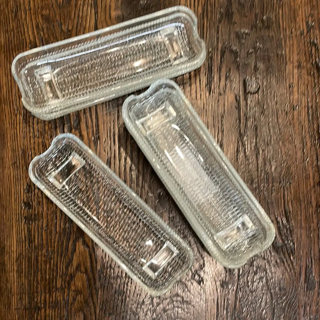 Set Of 6 Vintage Glass Corn Cobb Holders 1