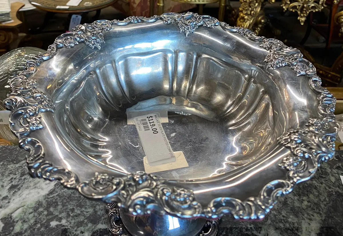Wallace Silver Plate Pedestal Compote 1