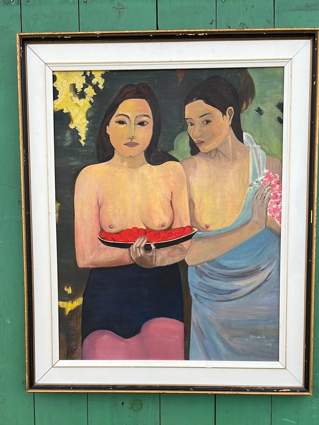 Large Oil Painting Of Island Girls (After Gaugin) 1