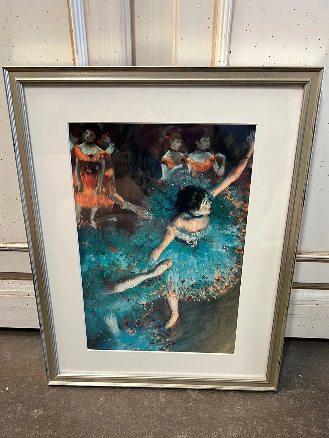 The Green Dancer Print In Silver Frame 1