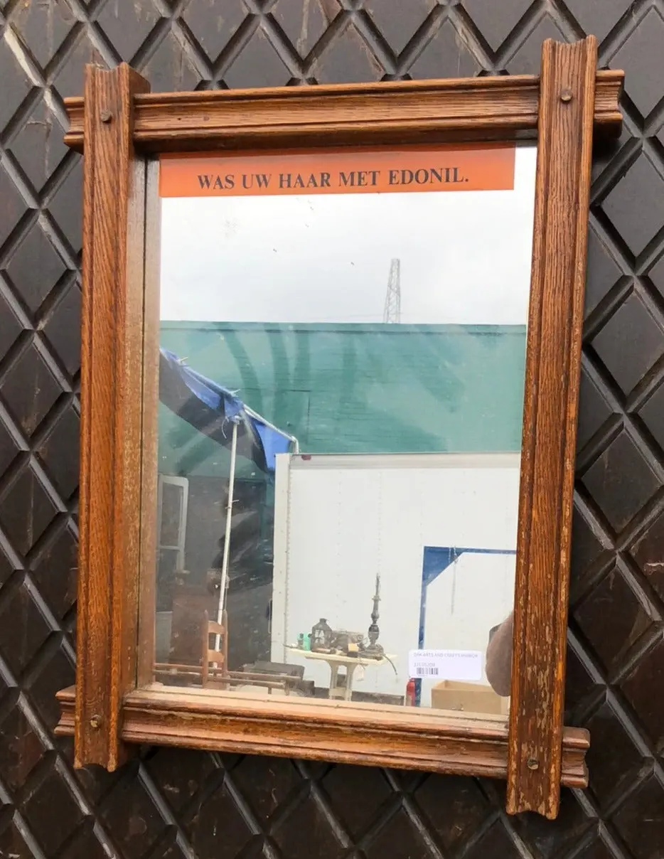 Oak Arts And Crafts Mirror 1