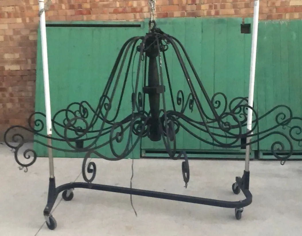 Huge Iron Chandelier Frame 1