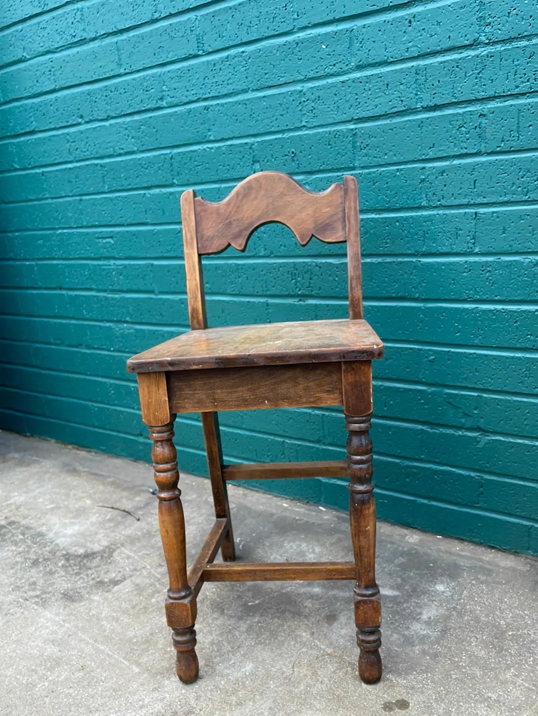 Wood Childs Stool 1