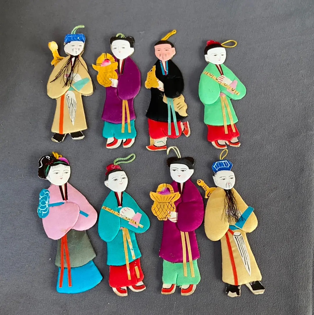 Fabric Chinese Figures Set In Box 1