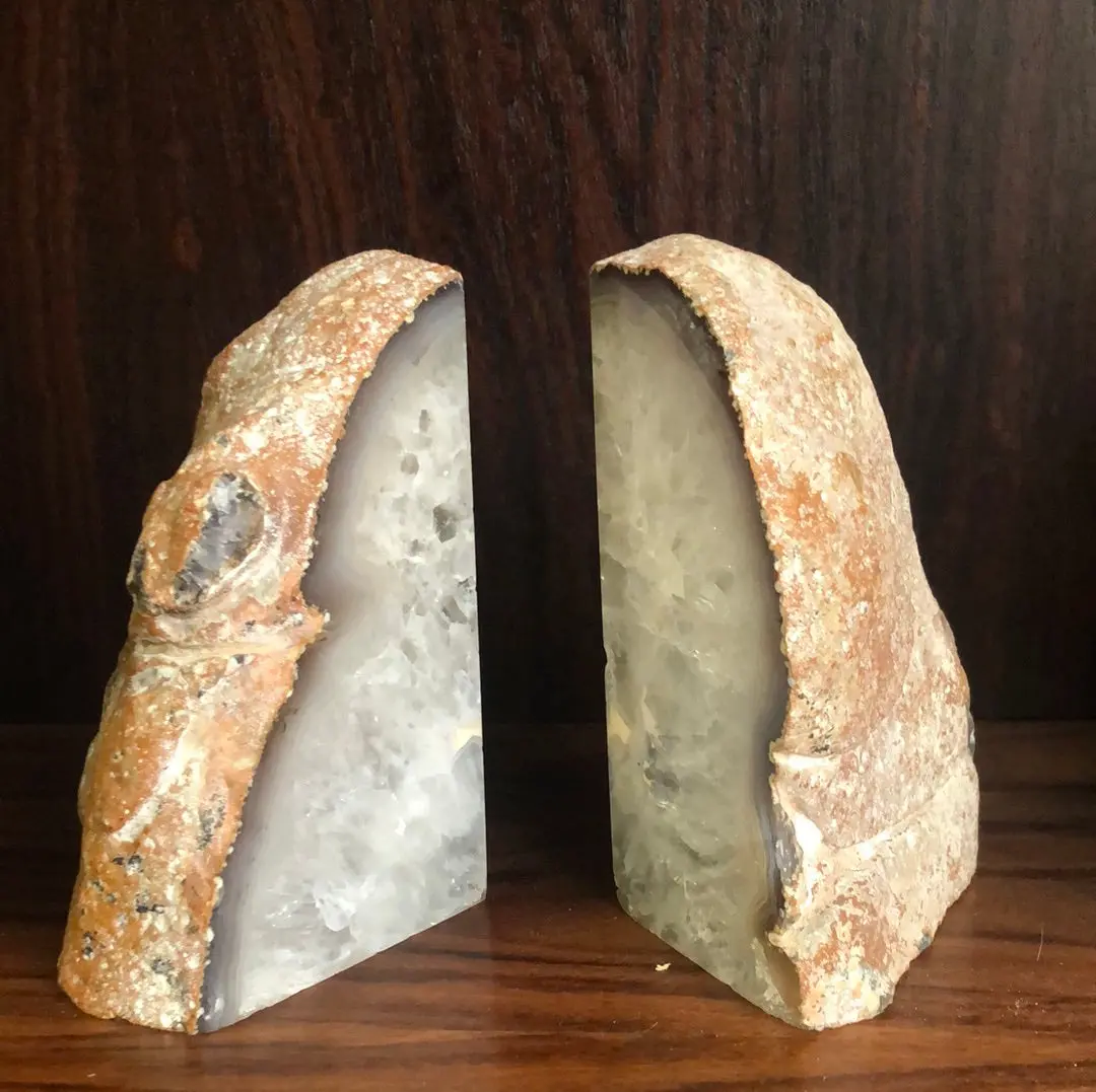 Pair Of Geode Bookends 1