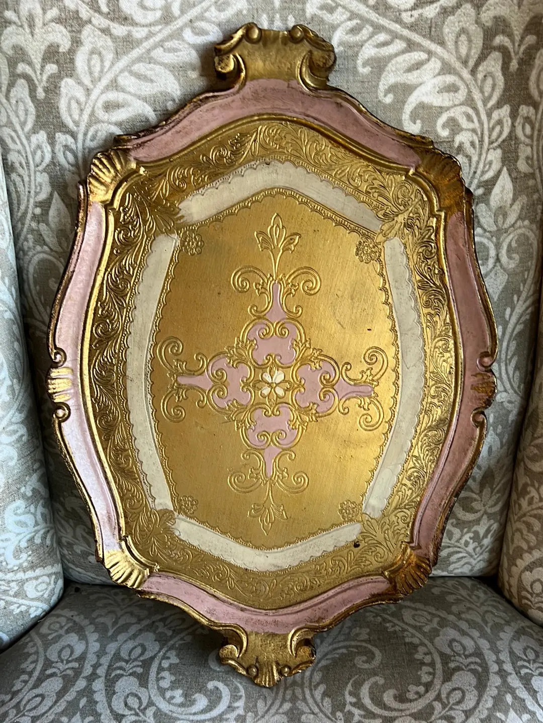 As Is Medium Rectangular Florentine Tray 1