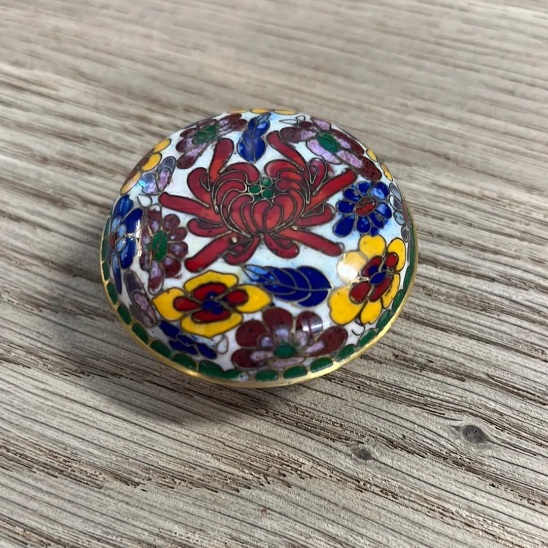 Tiny Cloisonne Ring Or Trinket Box 1