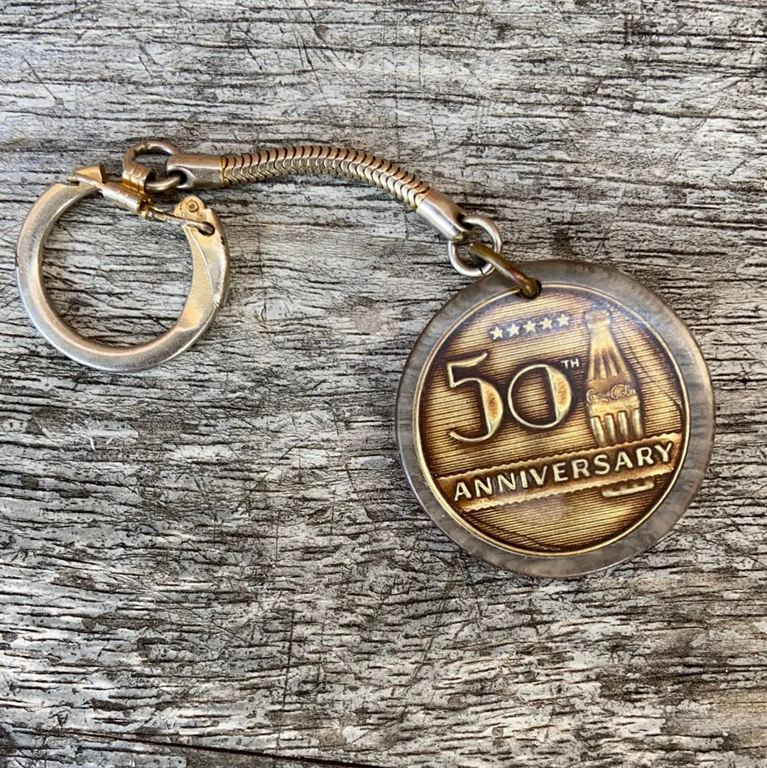 50 Year Coke Key Chain 1