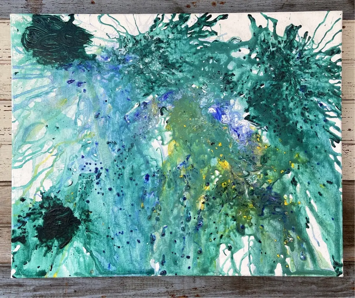 Abstract Modern Splatter Painting 1