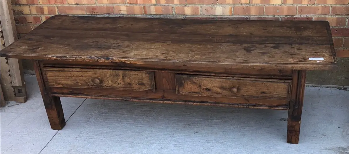 Low Early 19Th Century Table With Drawer 1