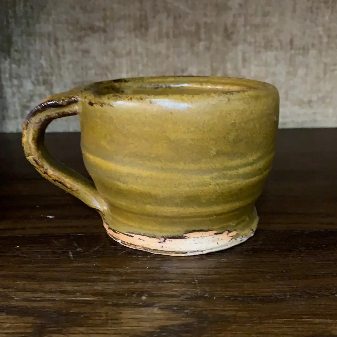 Mustard Yellow Studio Pottery Mug 1