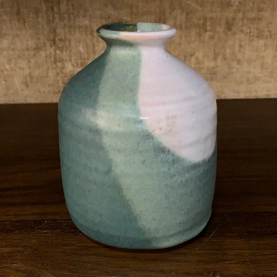 Green Tone Studio Pottery Vase 1