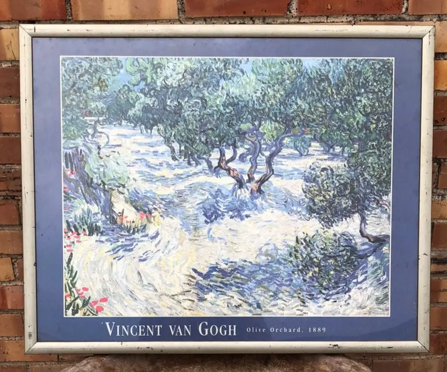 Vincent Van Gogh Museum Print-Olive Orchard Farm 1
