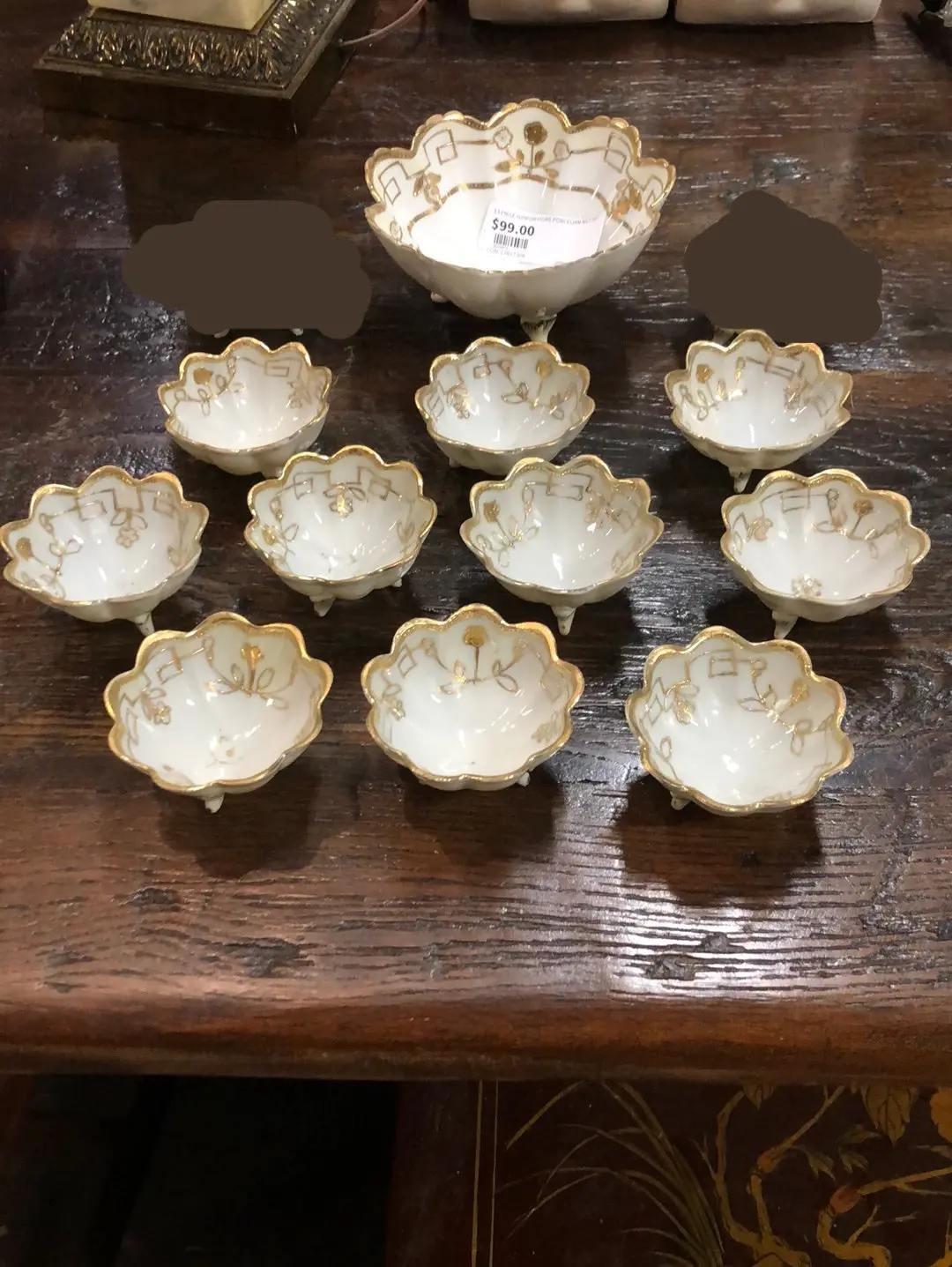 11 Piece Nippon Porcelian Nut Set 1