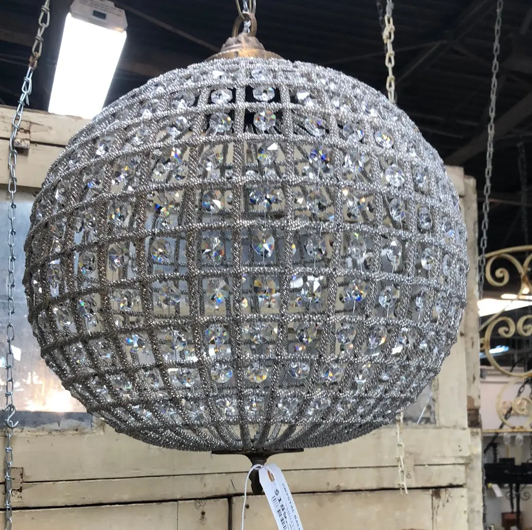 Crystal Ball Light Fixture 1
