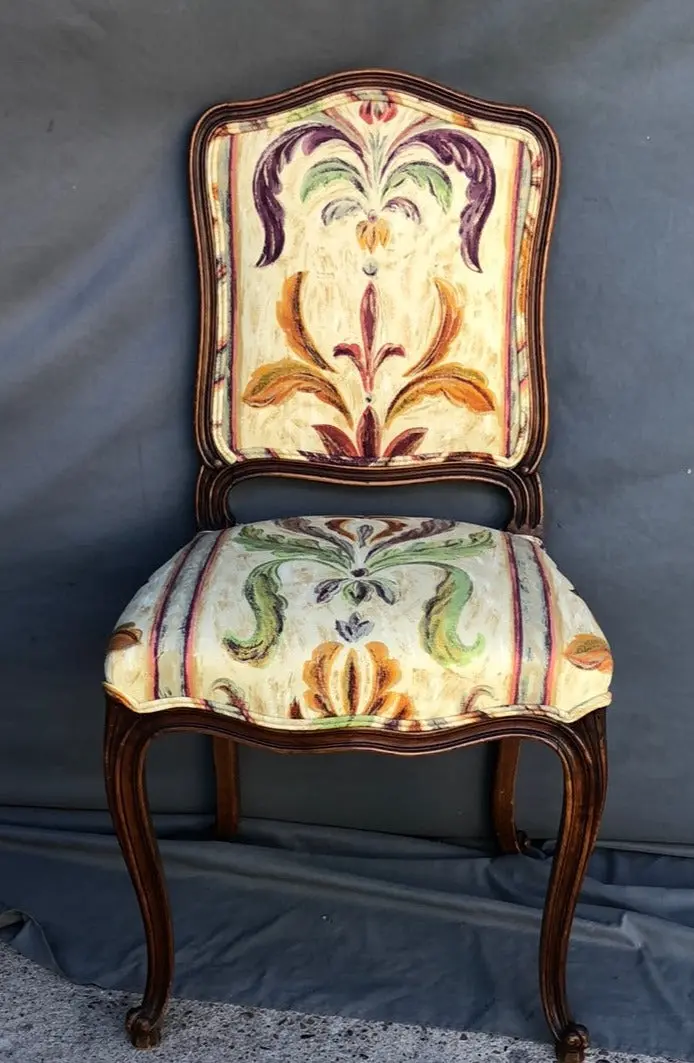 Louis Xv Chair With Yellow Upholstery 1