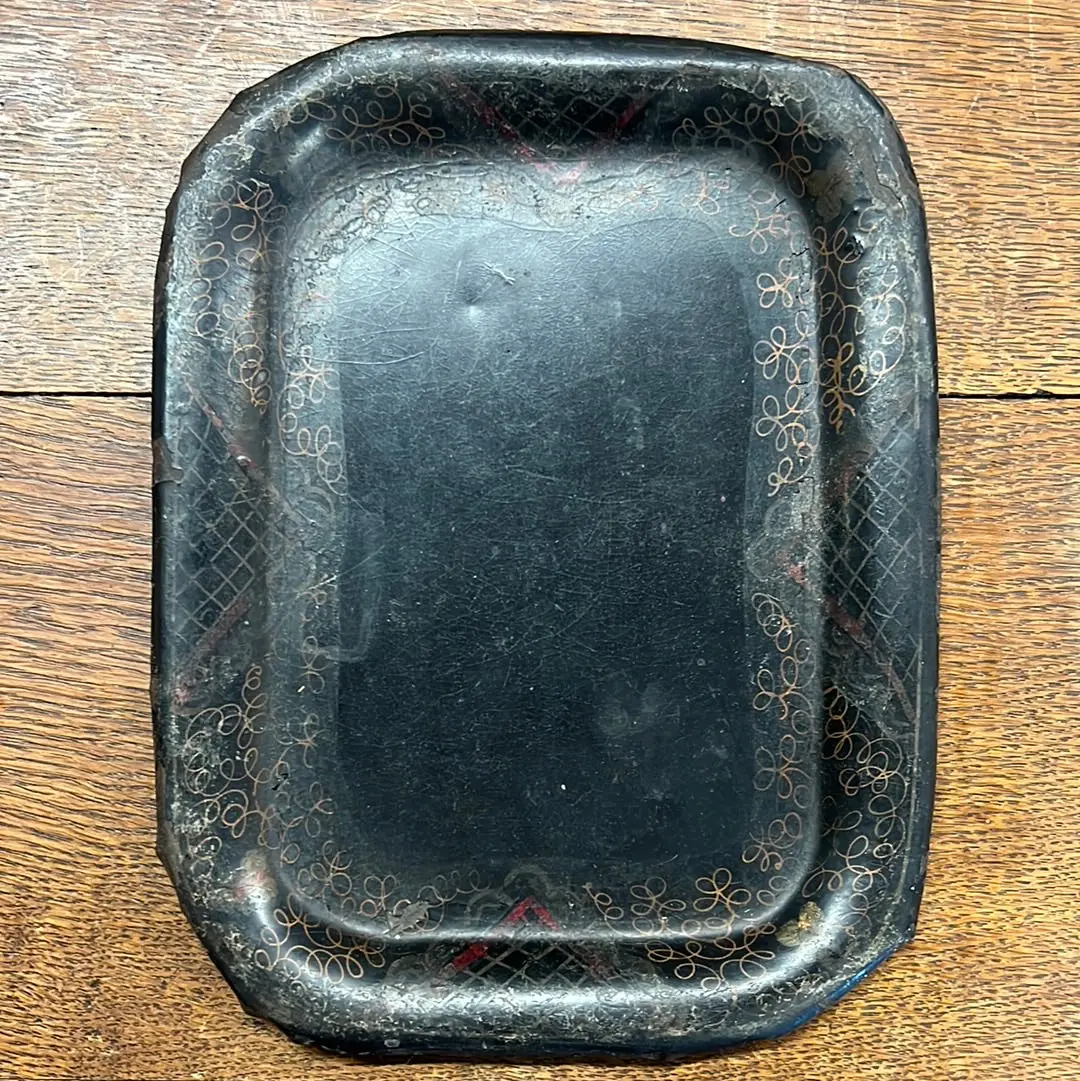 Small Black Tole Tray 1