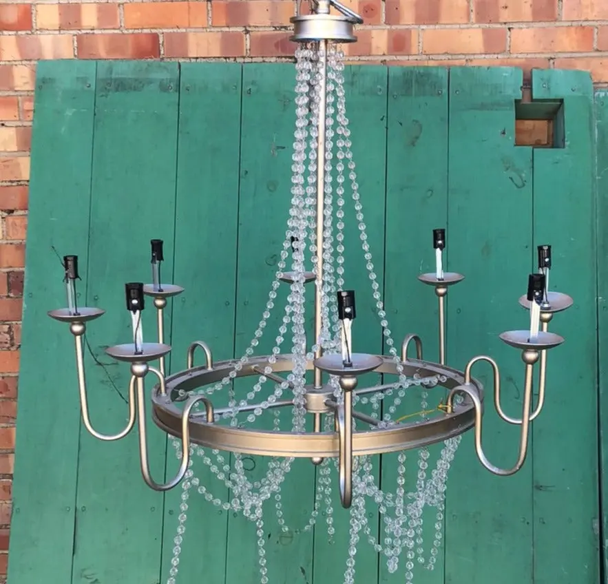Silver As Found Prism Chandelier 1