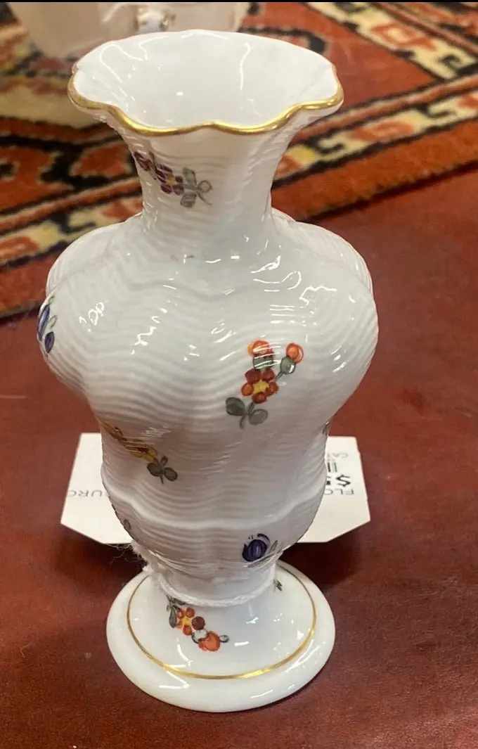 Floral Vase By Nymphenburg 1