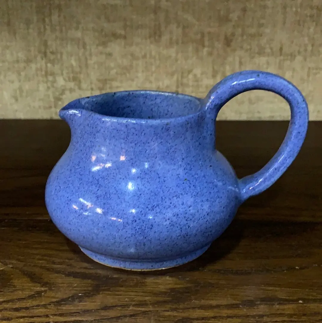 Periwinkle Stoneware Creamer Pitcher 1