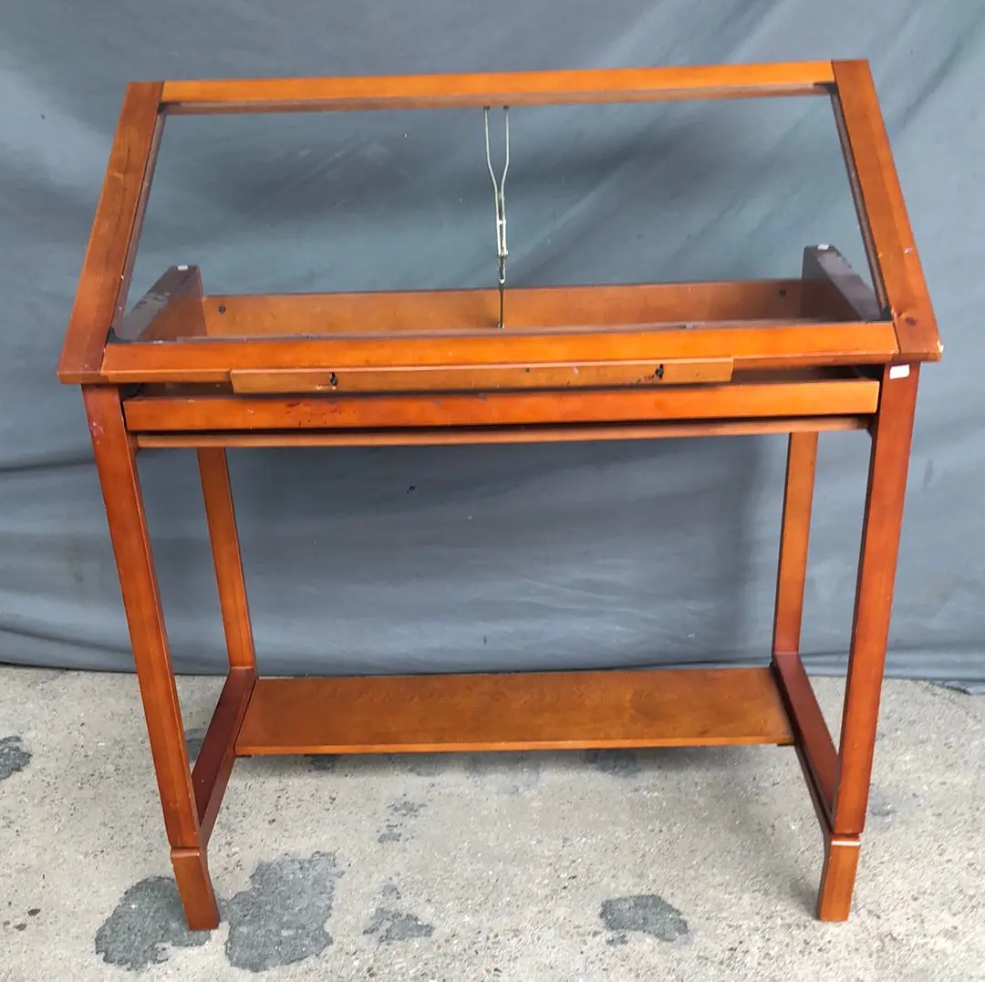 Glass Top Drafting Table 1