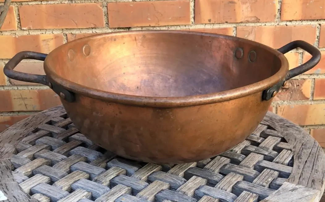 Large Copper Candy Pot 1