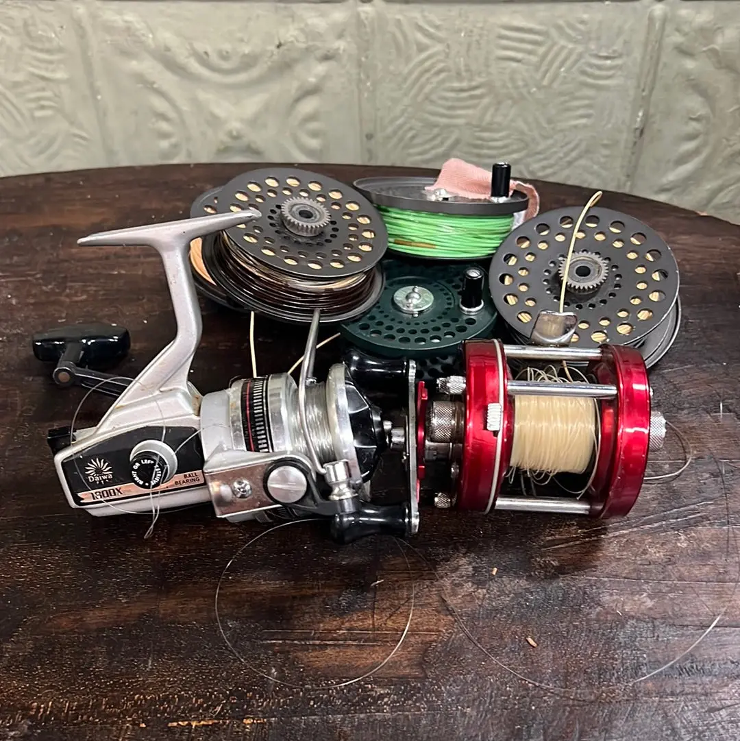 Lot Of 2 Fishing Reels And 5 Rolls Of Line 1