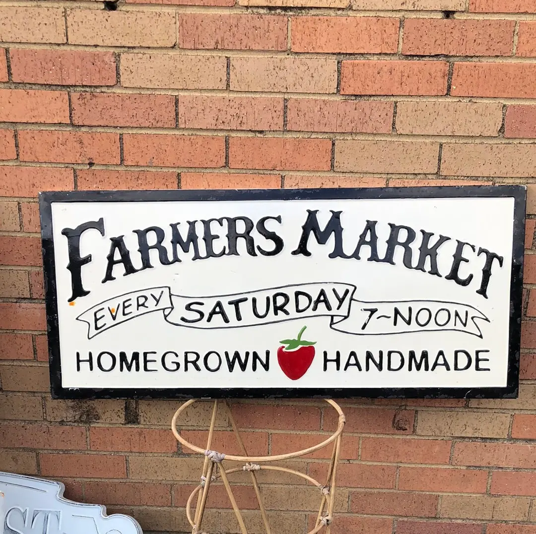 Tin Farmers Market Signsign 1