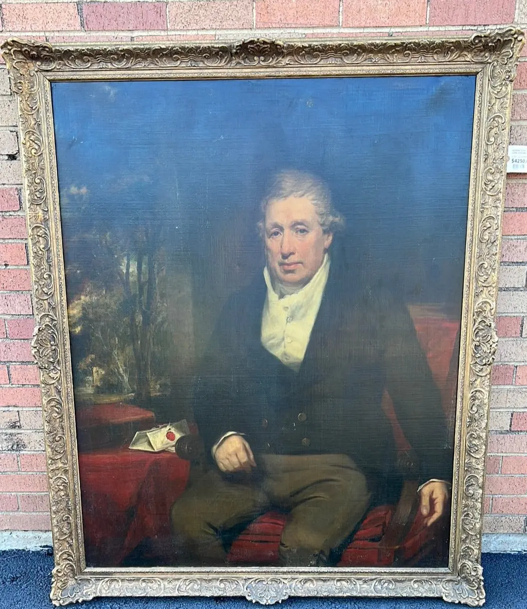 George Clint Portait Of John Legh Esquire Of Norbury Booths 1