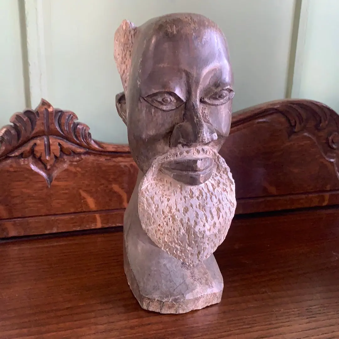 Carved African Stone Bust 1