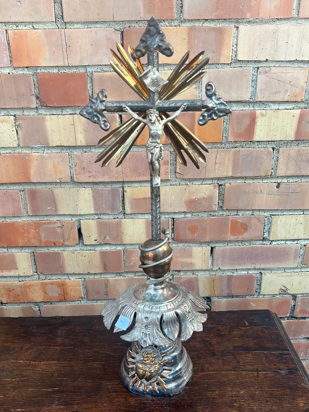 Metal Standing Crucifx 1