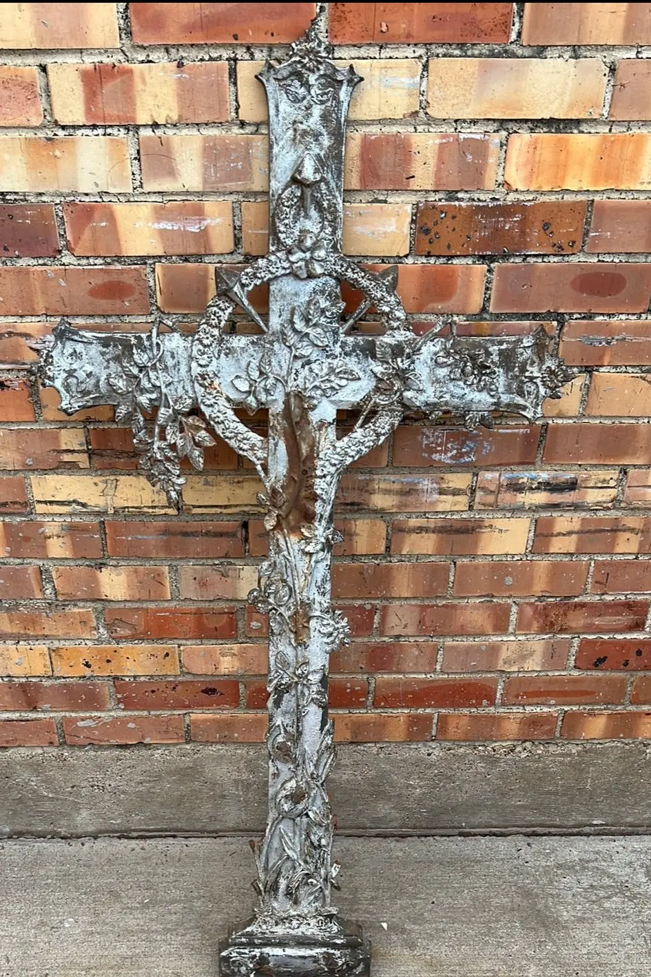 Silver Color Viney Iron French Field Cross 1