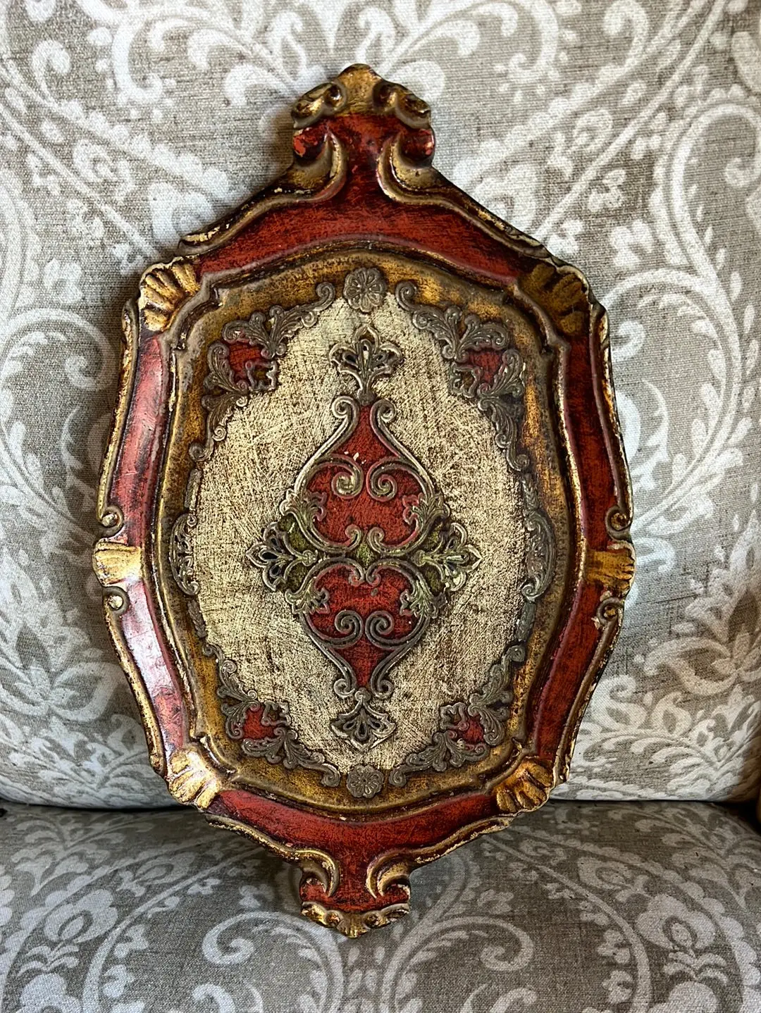 Small Rectangular Florentine Tray 1