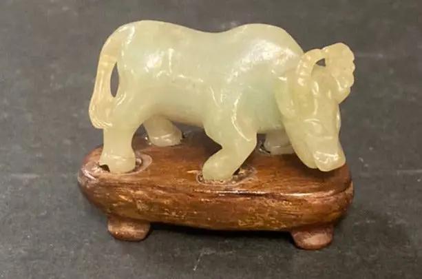Carved Stone Small Water Buffalo 1
