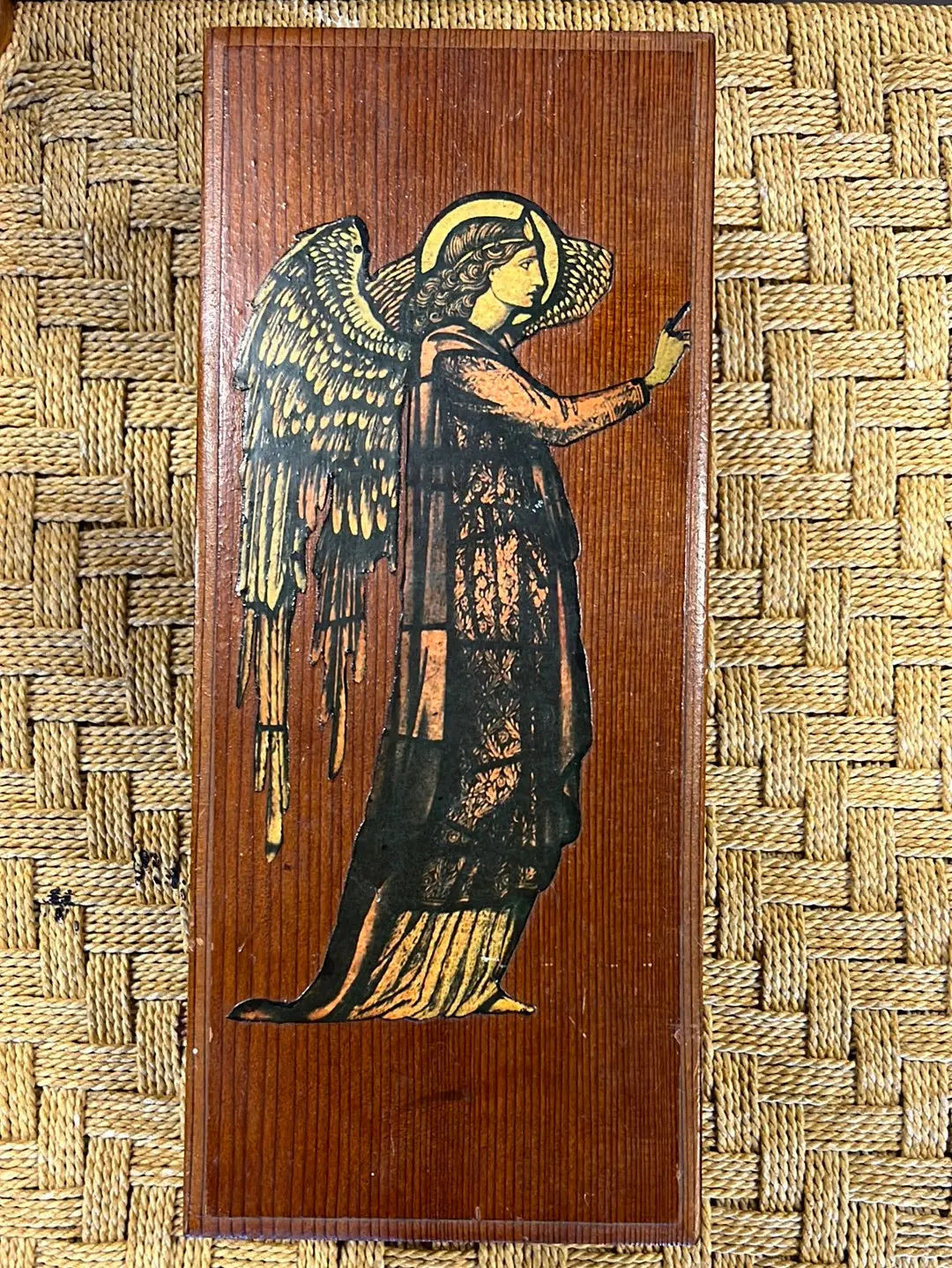 Wood Box With Angel 1