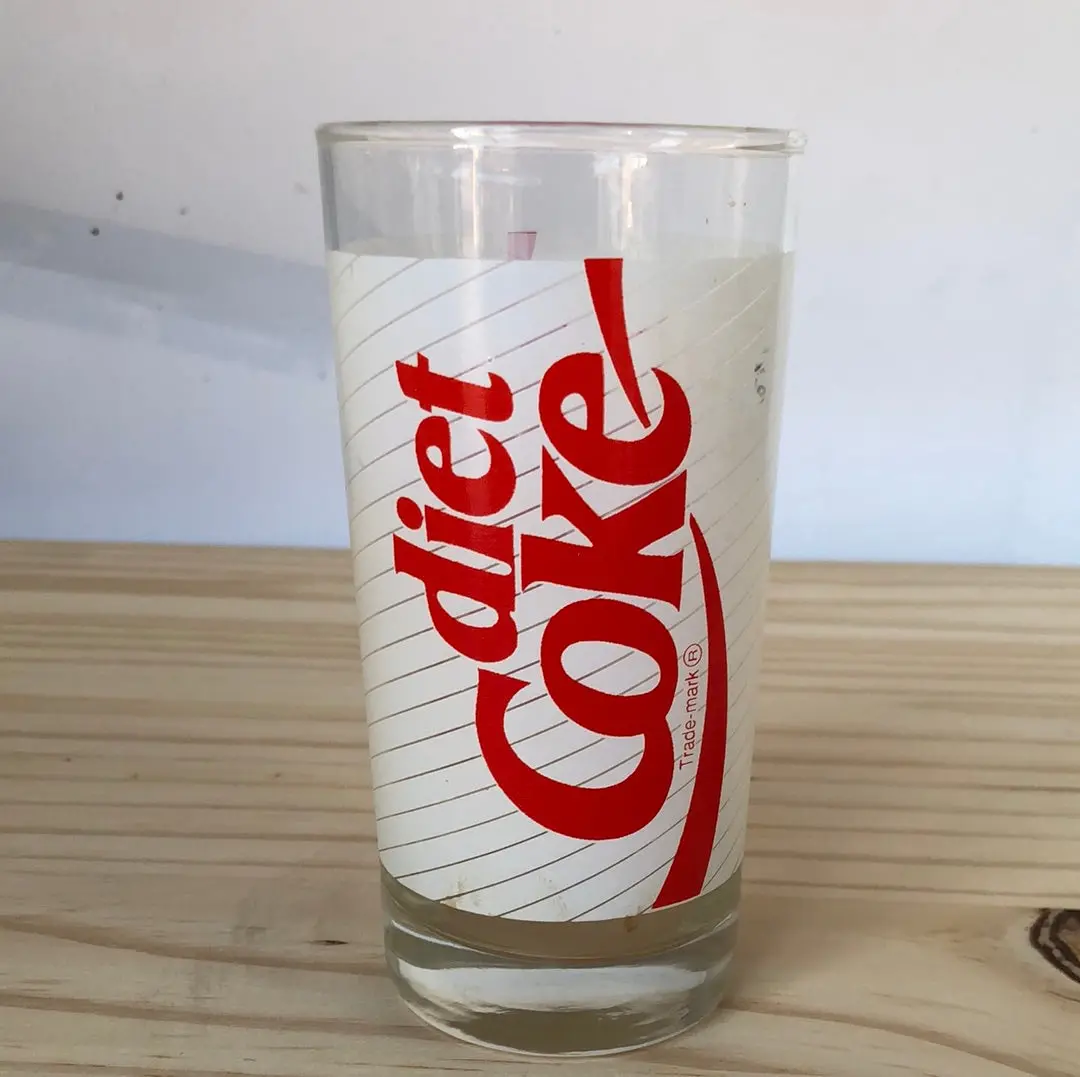 12 Ounce Diet Coke Frosted Glass 1