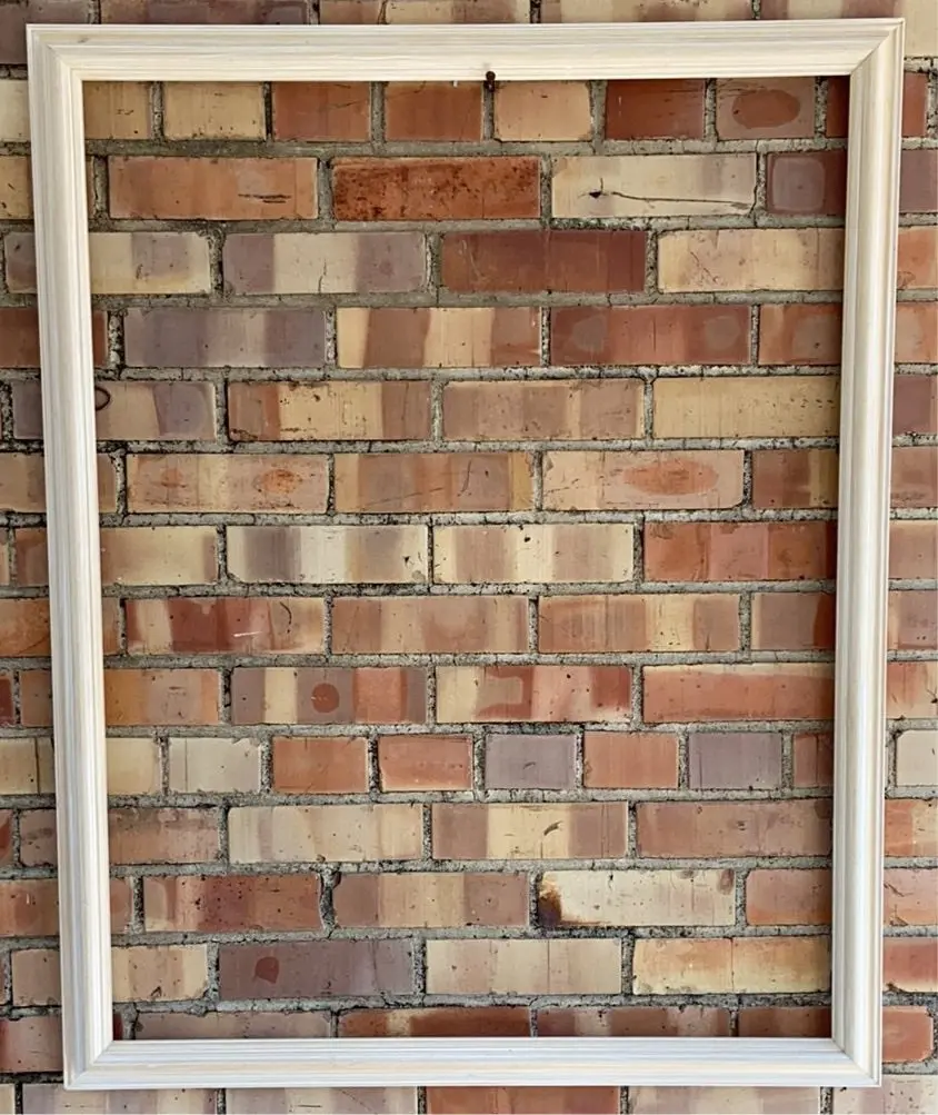 Large White Washed Wood Frame 1