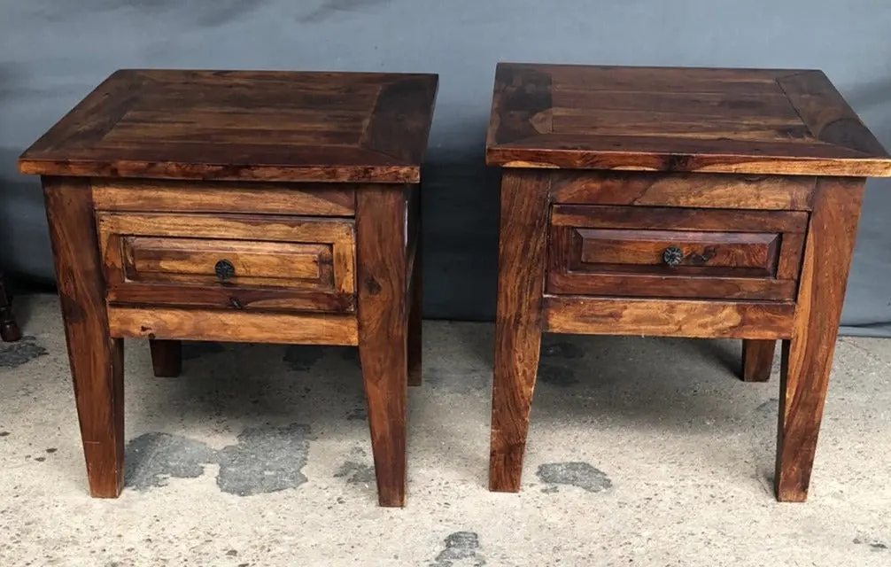 Pair Of Rustic Stands 1