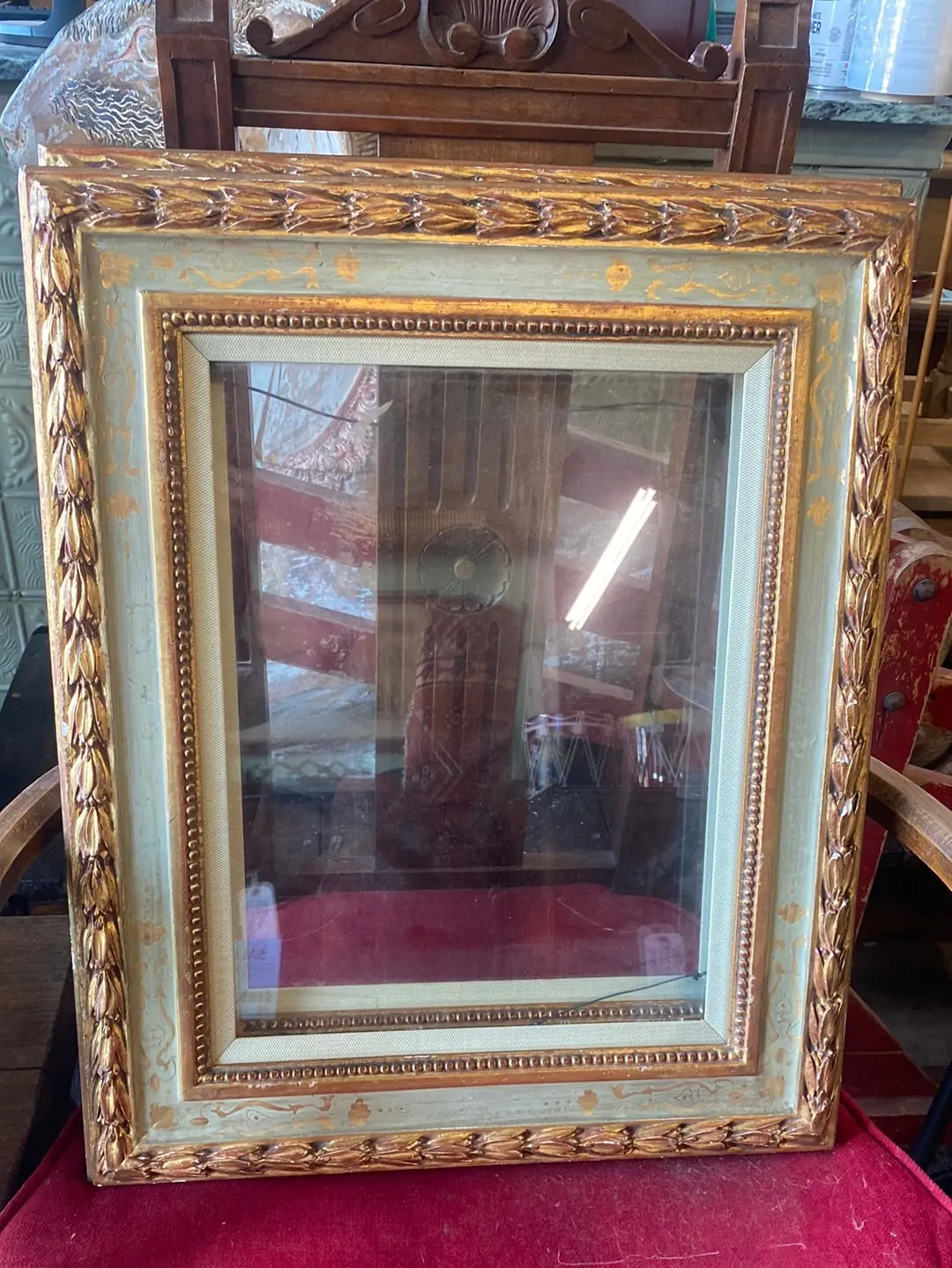 Green And Gold Frames With Laureling - Each 1