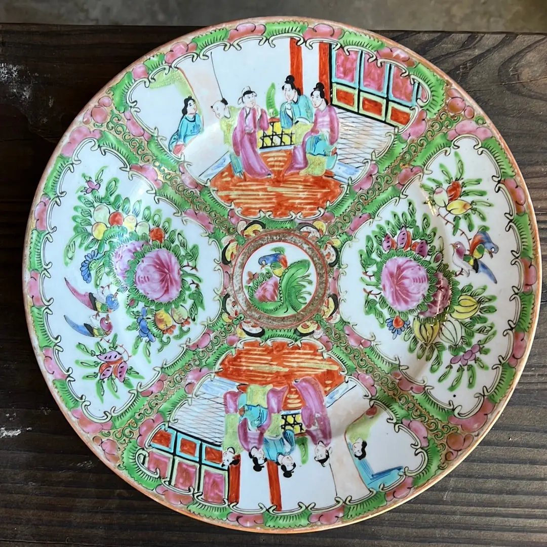 10" Rose Famille Plate 1